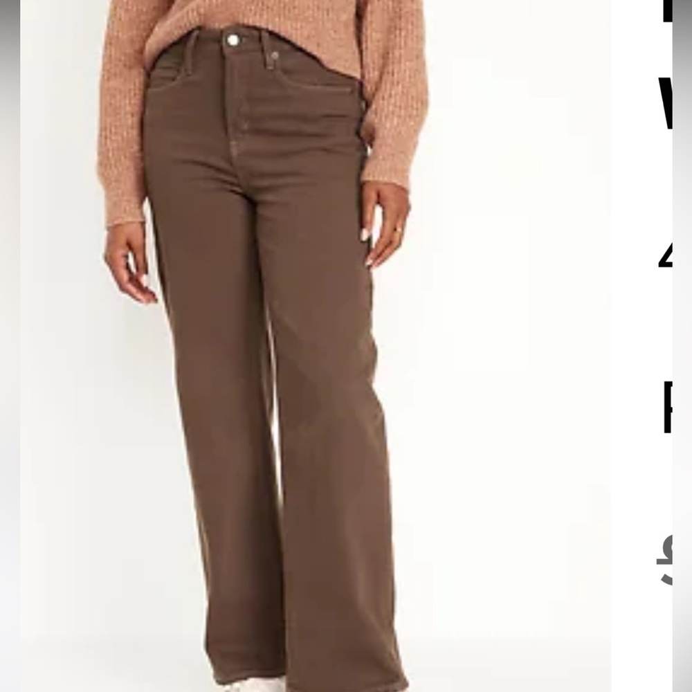 Women’s Extra High Waisted Wide Leg Jeans Old Navy NWT